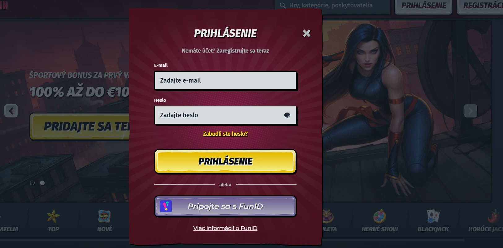 Allyspin prihlásenie do casino účtu