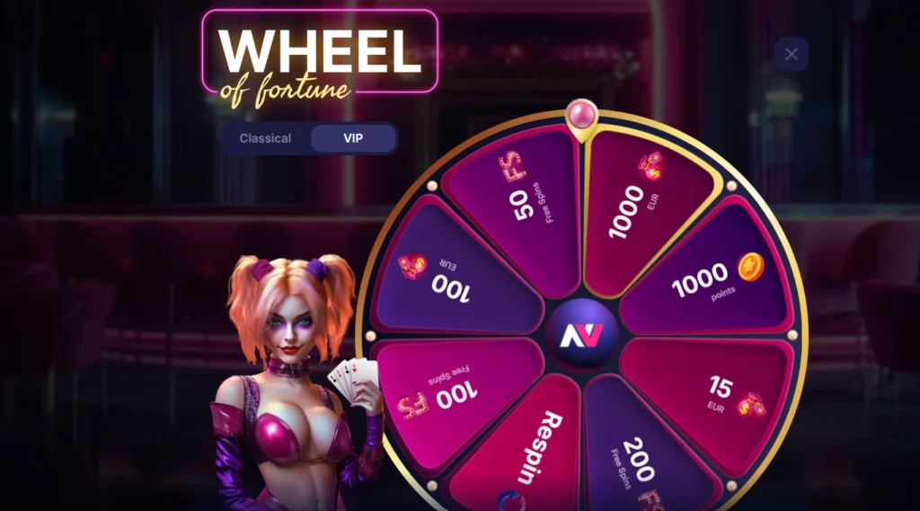 NV Casino VIP Koleso šťastia