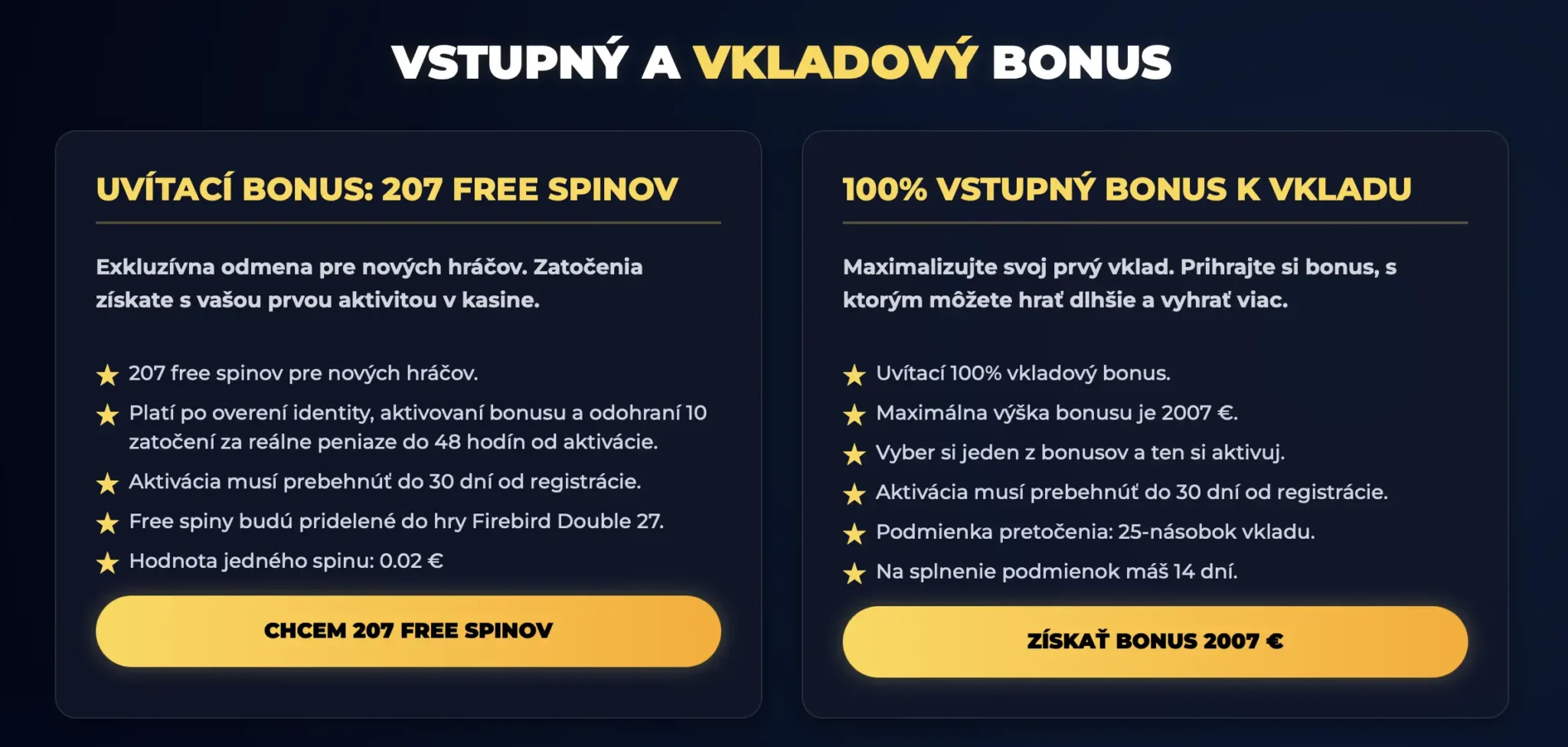 Kajot Intacto vstupný a vkladový bonus