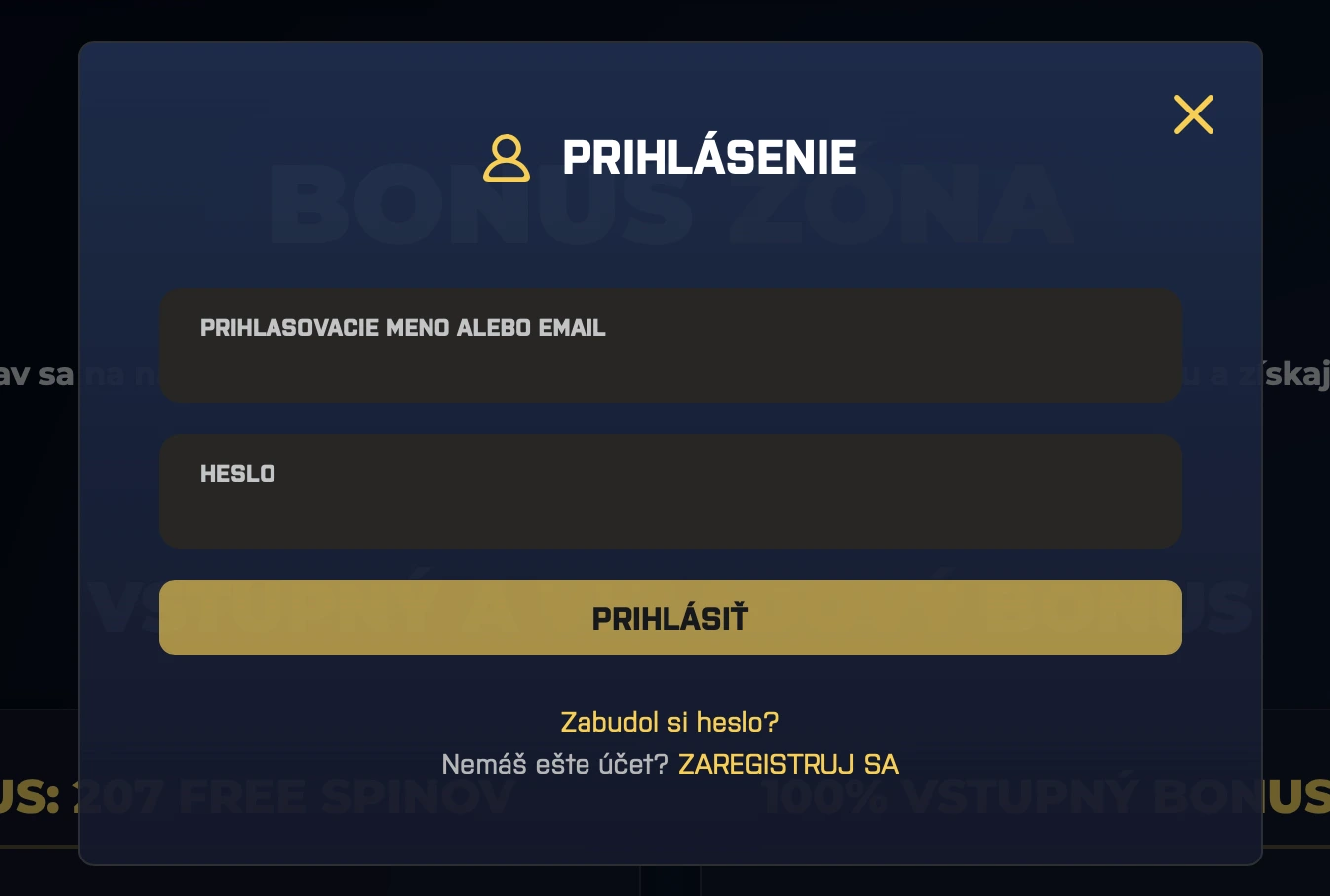 Kajot Intacto prihlásenie