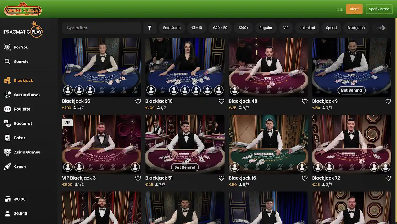 Live casino Casino Classic