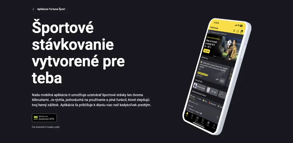 Mobilná aplikácia Fortuna