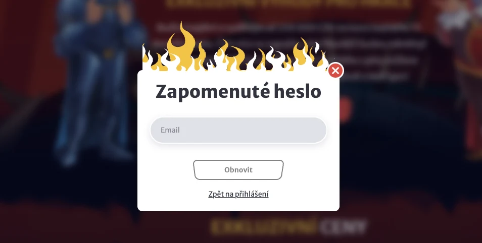 Hellspin obnova zabudnutého hesla cez e-mail
