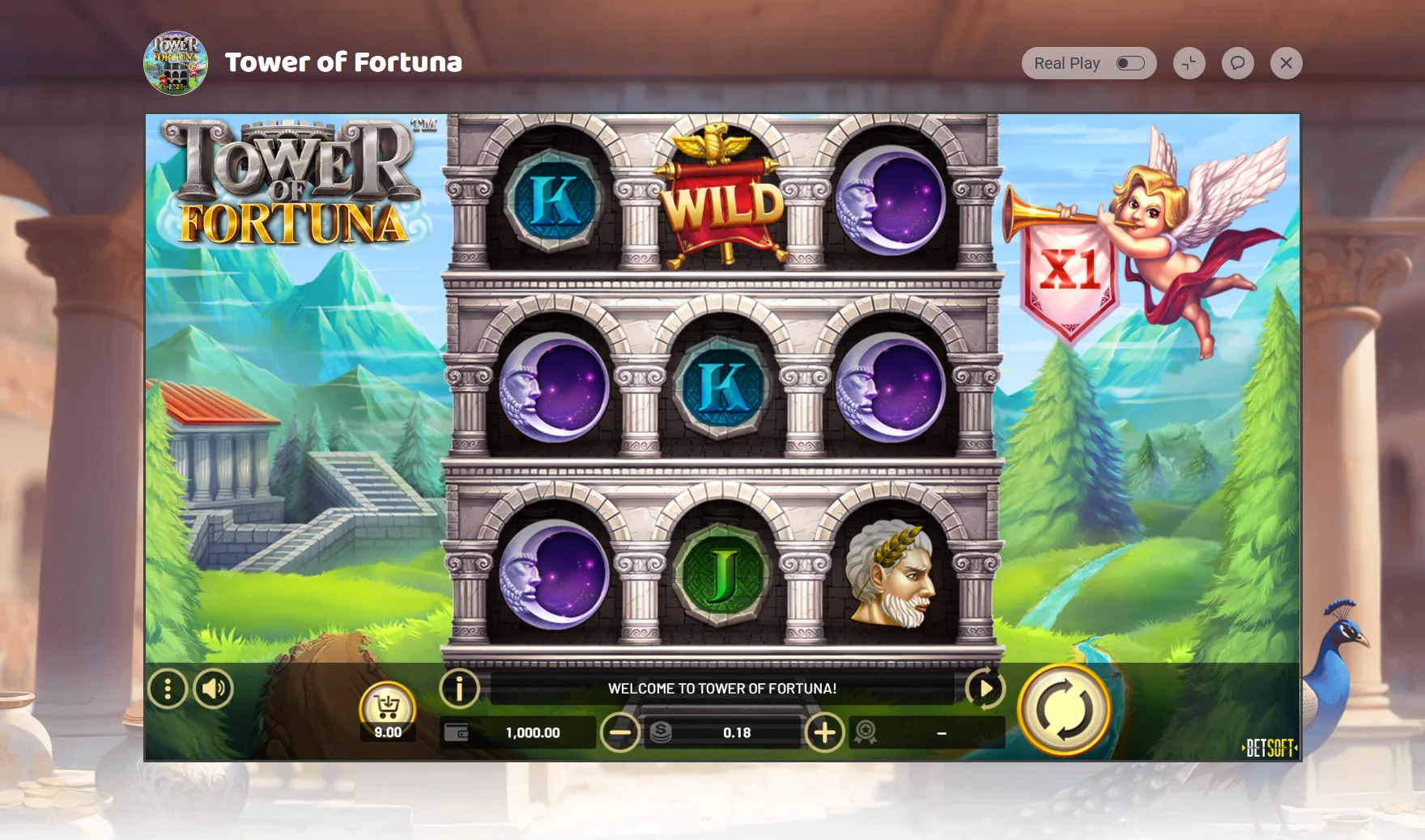 Tower of Fortuna od Betsoft - hra pre 44 free spinov v Imperial Wins
