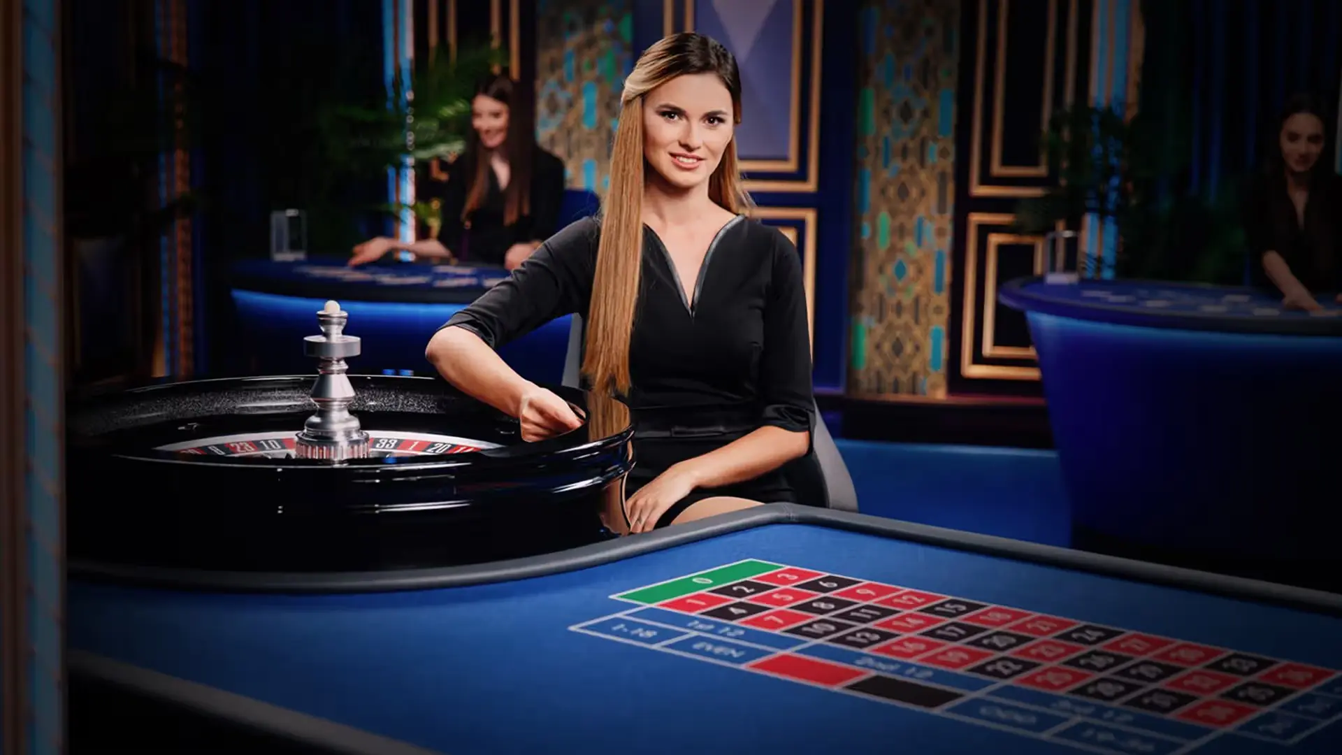 Live ruleta – pohľad na hernú obrazovku
