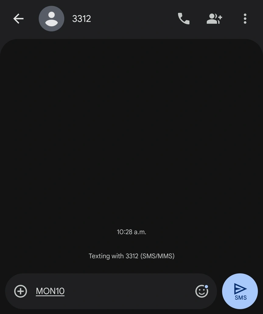 Monacobet SMS vklad – odoslanie kódu MON10 na číslo 3312