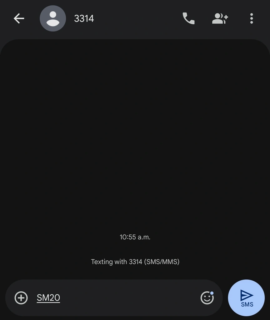 Slovmatic SMS platba – kód SM20 na číslo 3314