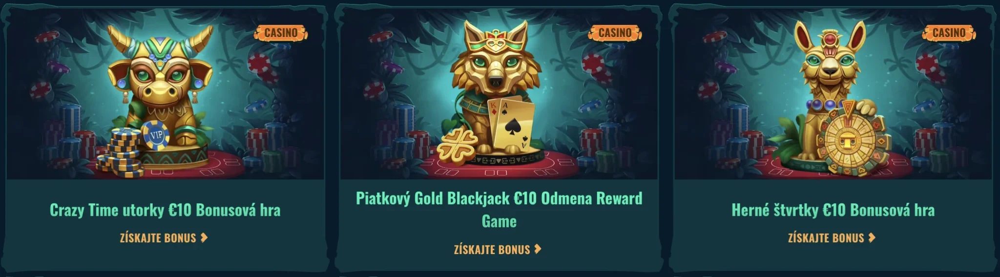 Spinanga Casino týždenné bonusy