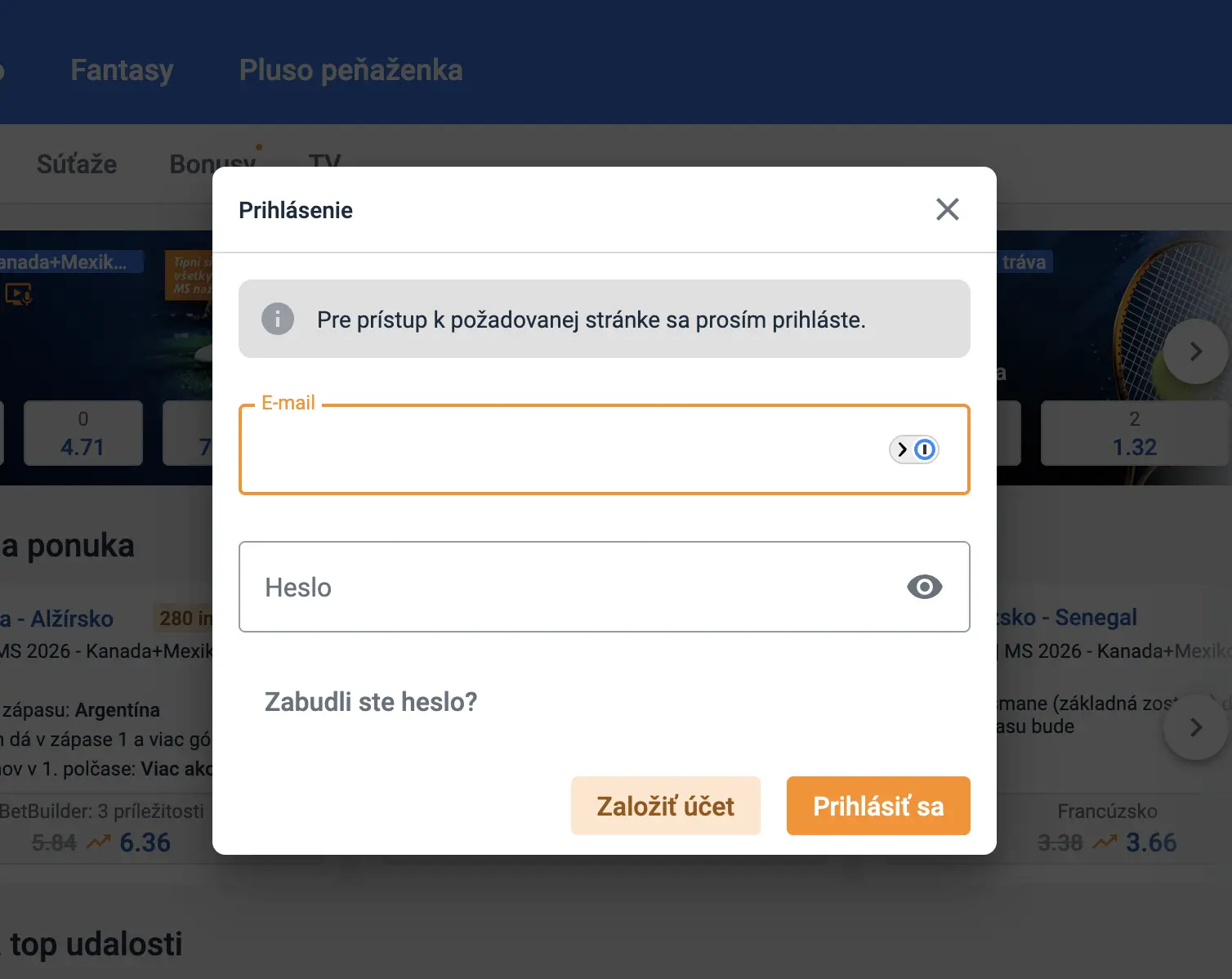 Tipsport Casino prihlásenie do hráčskeho účtu
