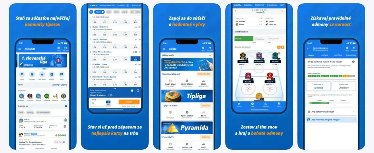 Tipsport aplikácia pre Android a iPhone