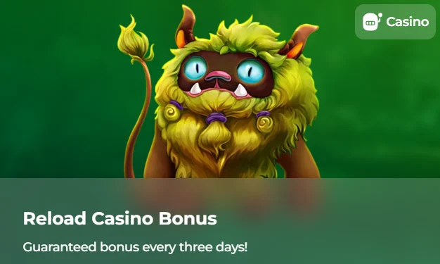 Verde reload bonus každé tri dni