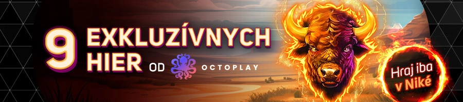 Banner 9 exkluzívnych hier od Octoplay, hraj iba v Niké